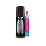 SodaStream Terra Classic Sparkling Water Maker w/60L Cylinder & 1L Plastic Bottle Black