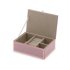 One Six Eight London Sara Dusty Rose Medium Jewellery Box (with Insert)