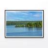 Land Jetting With Trees & Lake  Print 100% Australian Made 120x90cm  (Poster)