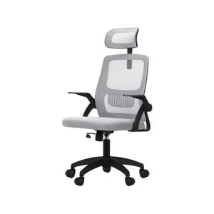 Oikiture Mesh Office Chair Fabric Black&Grey