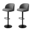 Levede Salon Stools Swivel Chair Dark Grey