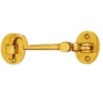 Delf 100mm Polished Brass Cabin Hook