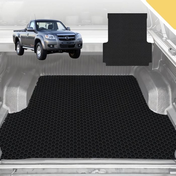 Outback GT 6D Pro Ute Tub Mat for Mazda BT-50 (J97M) Single Cab 2006-2011 (With Spray On Liner or No Liner)- Black