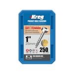 Kreg 25mm Zinc Coarse Thread Pan Head Pocket-Hole Screws - 250 Pack