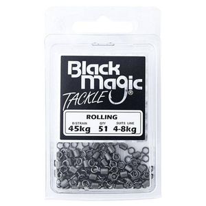 Black Magic Rolling Fishing Swivel Economy Pack 48kg (45kg Breaking Strain)