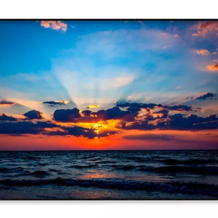 Scene with Sunset Sky Over Sea  Print 100% Australian Made 90x60cm  (Poster)