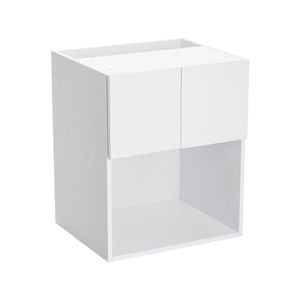 Kaboodle 600mm Nougat Truffle Modern Wall Microwave Cabinet
