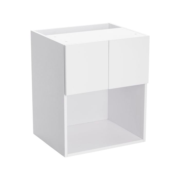 Kaboodle 600mm Nougat Truffle Modern Wall Microwave Cabinet