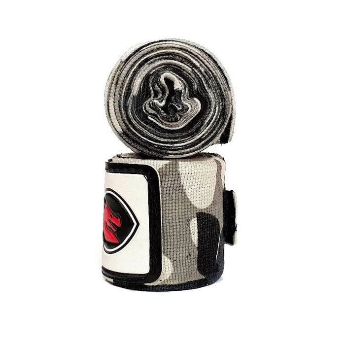 Morgan Camo Elastic Boxing Hand Wraps 180inch - 4m Long (pair) [grey]
