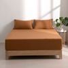 Dreamaker Superfine Washed Microfibre Combo Fitted Sheet Set Rust Long Single Bed