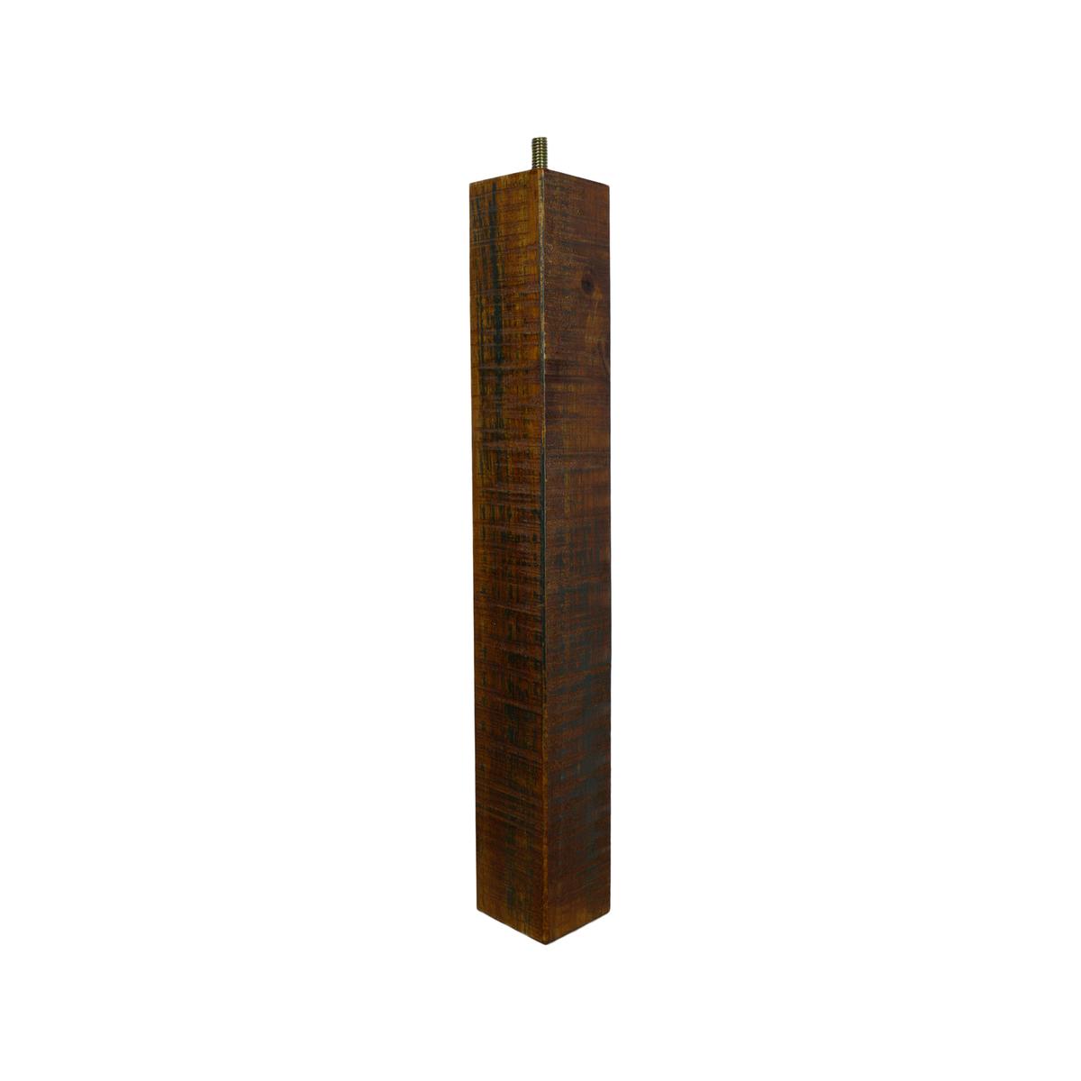 Adoored 53 x 53 x 360mm Rustic Square Timber Furniture Leg - Bunnings ...