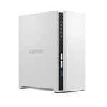 QNAP TS-233 2 Bay NAS ARM 4-core Cortex-A55 2.0GHz processor 2GB Hot-swappable 1xGbE WOL 2xUSB2.0 1xUSB3.2 FAN 2 year warranty