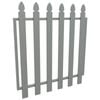ProtectorAl 975 x 1000mm Palladium Silver Aluminium Bishop Garden Gate