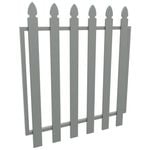 ProtectorAl 975 x 1000mm Palladium Silver Aluminium Bishop Garden Gate