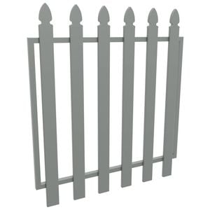 ProtectorAl 975 x 1000mm Palladium Silver Aluminium Bishop Garden Gate