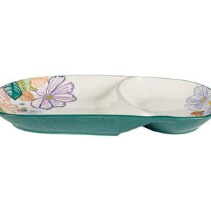 Maxwell & Williams Poppy Love Oblong Dip Platter Plate Floral Design 36x18.5cm