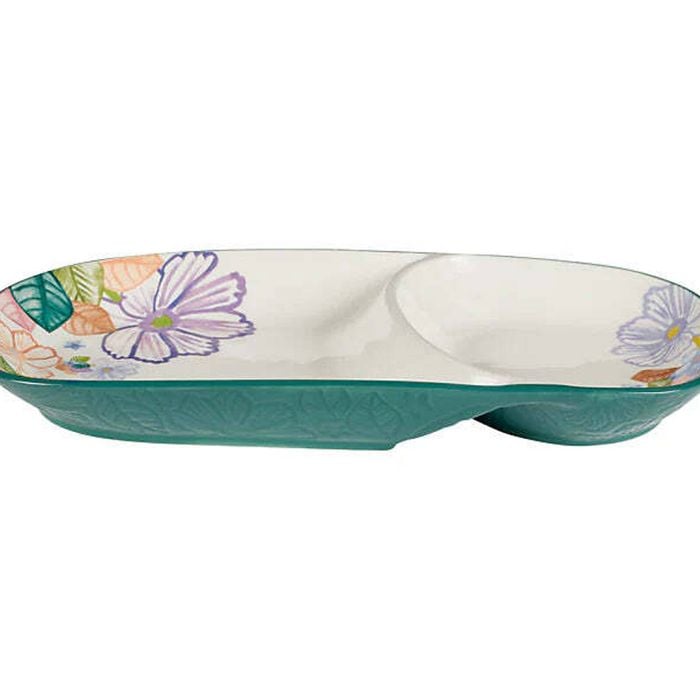 Maxwell & Williams Poppy Love Oblong Dip Platter Plate Floral Design 36x18.5cm