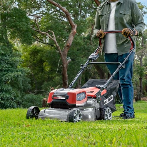 Ozito pxc 2 x 18v brushless steel deck lawn mower kit hotsell
