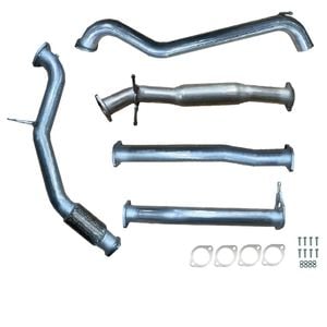 Ignite Exhausts Turbo Back For Ford Px Ranger 3.2l 3" No Cat With Hotdog Raw Aluminised Steel