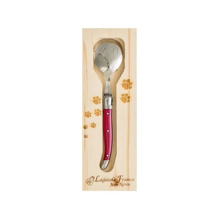 Laguiole Jean Neron Pet's Spoon for Cat - Purple