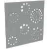 ProtectorAl 300-1200 x 300-1200mm Palladium Silver Fireworks Unframed Solid Aluminium Decorative Panel 