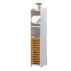 Toilet Paper Roll Holder for Bathroom with roller (Bamboo, 76cm)
