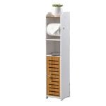 Toilet Paper Roll Holder for Bathroom with roller (Bamboo, 76cm)