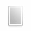 P&P Silver Rectangle LED Bathroom Mirror With Anti-Fog Touch Control 500x600mm