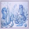 P&P Seahorse Hand Painting Picture - Elegant Modern Wall Art for Living Room, Bedroom & Office Decor 80x60cm
