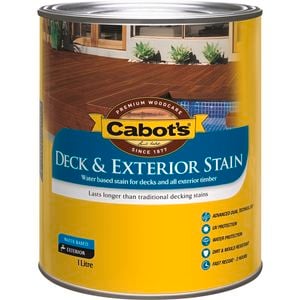 Cabot's 1L October Brown Water Based Deck And Exterior Timber Stain - 1L