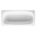 Johnson Suisse 1500mm White Esti Pressed Steel Enamelled Inset Bath