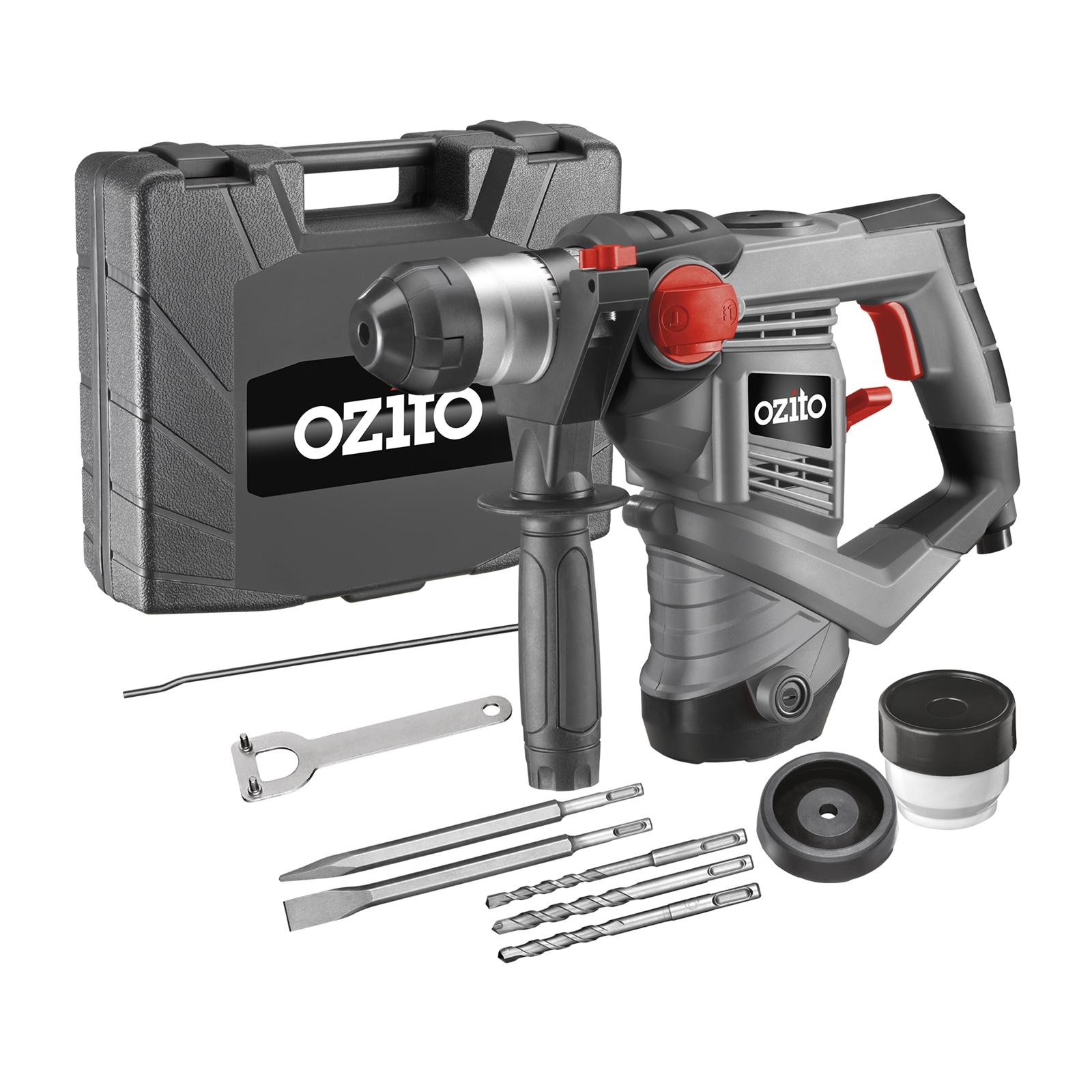 Ozito 900W SDS+ 3J Rotary Hammer Drill Kit product image