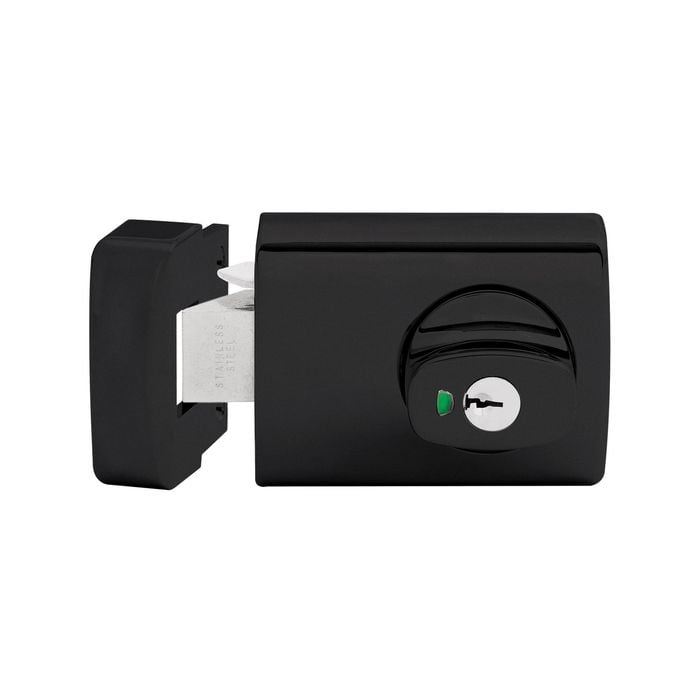 Lockwood Black Matt 001 With Knob Timber Frame Strike Display Pack