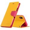 Fancy Diary Case for iPhone 13 Pro - Yellow/ Hot Pink