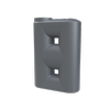 Melro Tanks 1510L Metal Grey Poly Slimline Water Tank