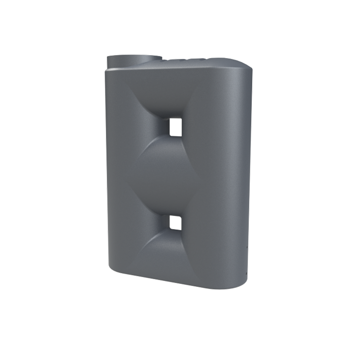 Melro Tanks 1510L Metal Grey Poly Slimline Water Tank
