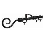 Windoware 150 - 300cm Black Expanding Curtain Rod Kit