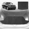 6D Diamond Car Boot Mat for Audi Q7 SQ7 4M 2015-Current-(3rd Row folded/5 seater)-Cargo Mat-Black-Outback GT