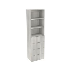 Lugna 2048 x 600 x 380mm Mist 2 Shelf And 4 Drawer Robe Insert