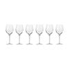 6pc Krosno Harmony 430ml Stemmed Red Wine Glass Set - Clear