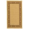 Hufflett 80 x 150cm  Polypropylene Border Bone Ceduna Flat Weave Rug