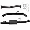 Ignite Exhausts Dpf Back For Nissan D23 Navara Np300 3" With Muffler Black Aluminised Steel