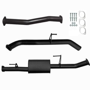 Ignite Exhausts Dpf Back For Nissan D23 Navara Np300 3" With Muffler Black Aluminised Steel