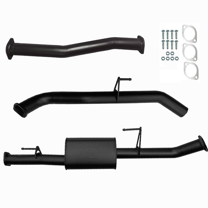 Ignite Exhausts Dpf Back For Nissan D23 Navara Np300 3" With Muffler Black Aluminised Steel