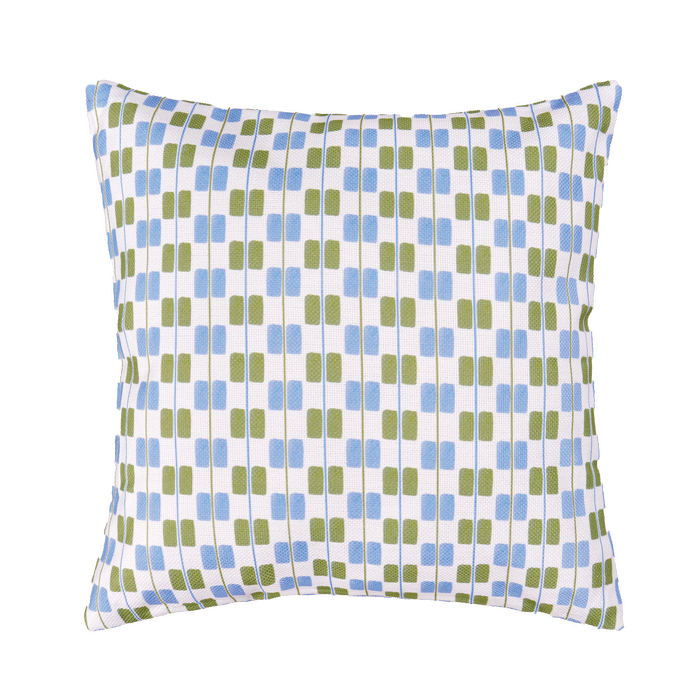 Mimosa 48cm x 48cm Au Soleil Check Multi Colour Outdoor Cushion