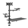 Brateck Pos Mounting Solution For Dual Screens - Black