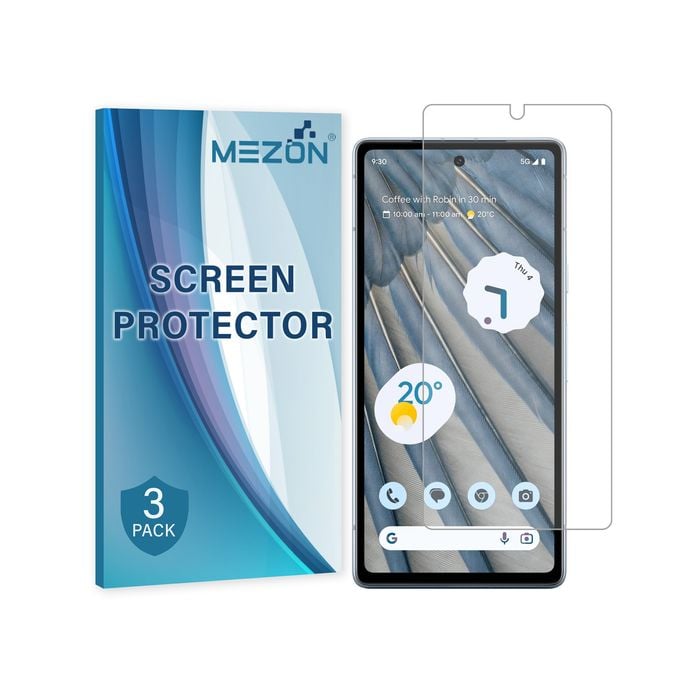 3 Pack MEZON Google Pixel 7a (6.1") Ultra Clear Film Screen Protectors