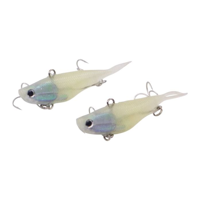 Swimerz 95mm Soft Vibe White, 2 Pack