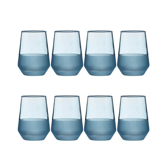 2x 4pc Ladelle Panama Tumbler Durable Beverage Glass Set Kitchen Glassware Ocean