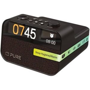 Pure Moment Charge Clock Radio And Sleep Companion - Black